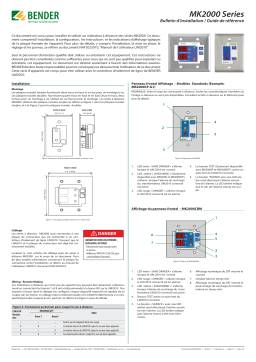 Bender MK2000 Series Manuel du propriétaire