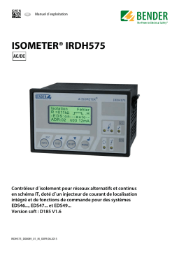 Bender IRDH575 Manuel du propriétaire