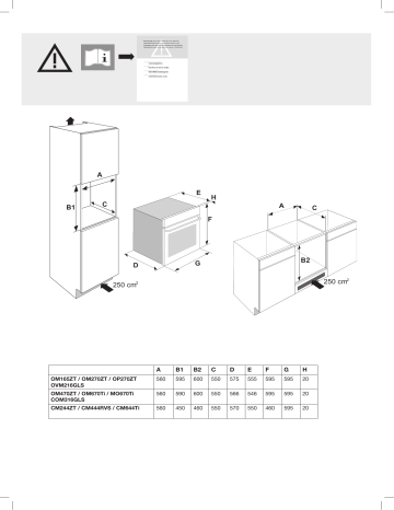 OVM216GLS | Pelgrim COM316GLS Oven Installation manuel | Fixfr