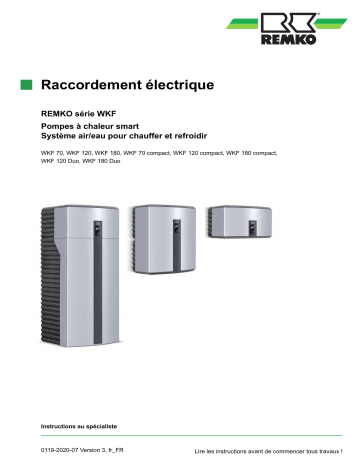 Remko WKF70compactAM-Raccordement-electrique Manuel utilisateur | Fixfr