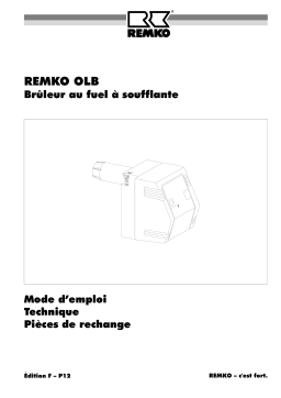 Remko OLB-Geblaese-Oelbrenner-SL66-2 Manuel utilisateur