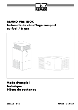 Remko VRS200-ST-INOX-ohneB-232KW-400V-2-2KW-0-7mbar Manuel utilisateur