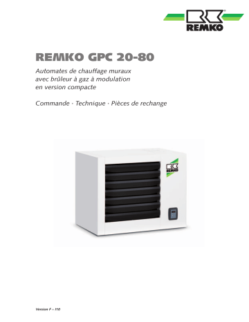 Remko GPC60ErdgasH Manuel utilisateur | Fixfr