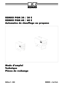 Remko PGM60 Manuel utilisateur