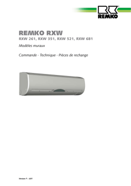 Remko RXW521 Manuel utilisateur