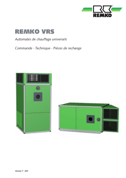 Remko VRS270EohneBrenner-stehend-0-5mbar Manuel utilisateur