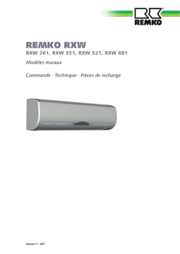 Remko RXW681 Manuel utilisateur