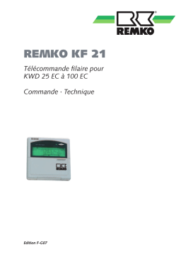 Remko Telecommande-flaire-KF21 Manuel utilisateur