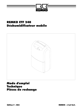 Remko ETF240 Manuel utilisateur