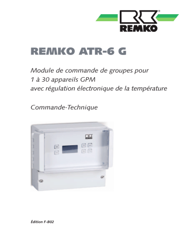 Remko ATR-6G Manuel utilisateur | Fixfr