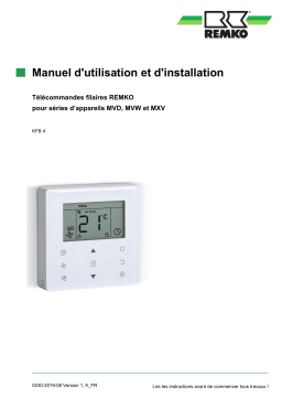 Remko Kabel-FernbedienungKFB-4-MVD222-1002-MVW222-562 Manuel utilisateur