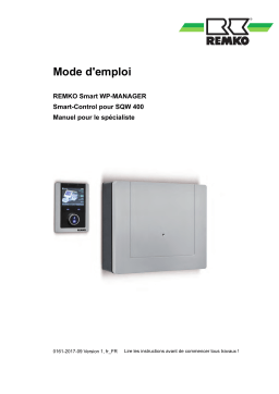 Remko Smart-Control-SQW400 Manuel utilisateur