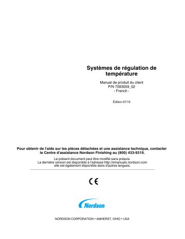 Nordson Temperature Control System Manuel du propriétaire | Fixfr