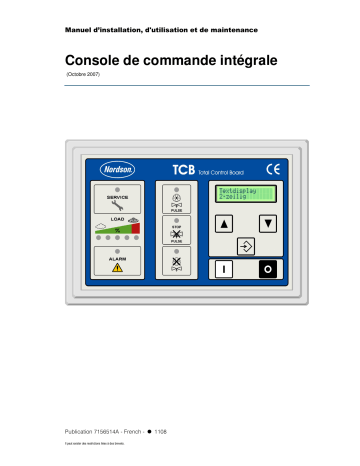 Nordson Total Control Board Manuel du propriétaire | Fixfr