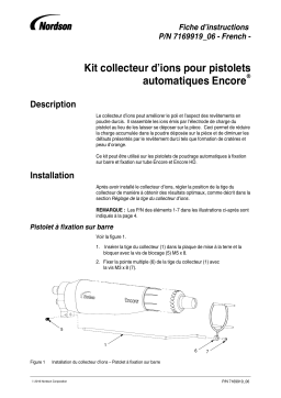 Nordson Ion Collector Kits for Encore Automatic Powder Spray Guns Manuel du propriétaire