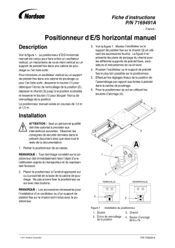 Nordson Positioner, In/Out Manuel du propriétaire