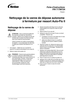 Nordson Auto-Flo II Spring-Close Standalone Dispense Valve Cleaning Manuel du propriétaire