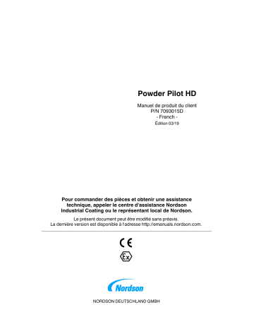 Nordson Powder Pilot™ HD Manuel du propriétaire | Fixfr