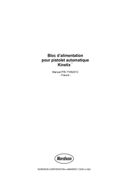 Nordson Kinetix® Automatic Gun Power Supply Manuel du propriétaire