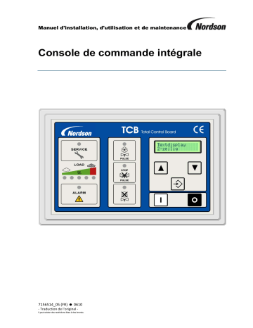 Nordson Afterfilter Generation 5 Total Control Board Manuel du propriétaire | Fixfr