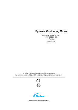 Nordson Dynamic Contouring Movers Manuel du propriétaire