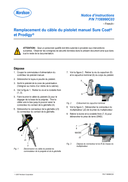 Nordson Sure Coat Manual Gun Cable Replacement Manuel du propriétaire