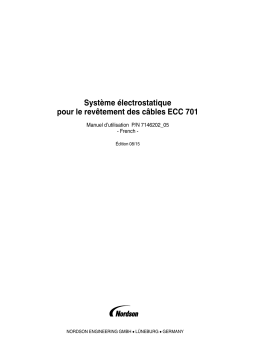 Nordson ECC 701 Electrostatic Cable Coater Manuel du propriétaire