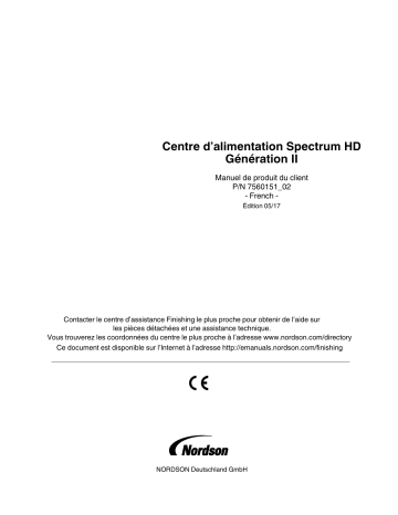 Nordson Spectrum® HD Powder Feed Center Generation II Manuel du propriétaire | Fixfr