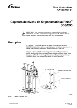 Nordson Rhino SD3/XD3 Pneumatic Container Level Detectors Manuel du propriétaire