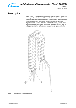 Nordson Rhino SD3/XD3 Interconnect Hose Module Manuel du propriétaire