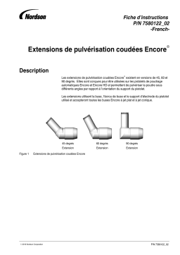 Nordson Encore Angled Spray Extensions Manuel du propriétaire