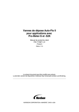 Nordson Auto-Flo II Dispense Valves for Pro-Meter-S and -S2K Applications Manuel du propriétaire