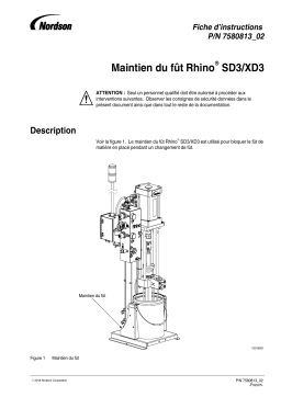 Nordson Rhino SD3/XD3 Container Hold-Down Manuel du propriétaire