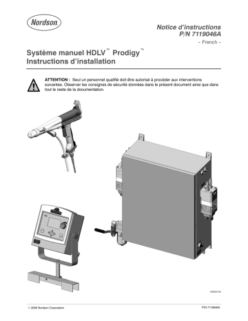 Nordson Prodigy Manual System Guide d'installation | Fixfr