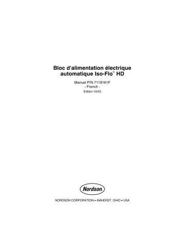 Nordson Iso-Flo® HD Automatic Voltage Block System Manuel du propriétaire | Fixfr