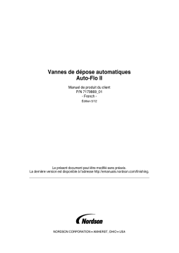 Nordson Auto-Flo II Automatic Dispense Valves Manuel du propriétaire