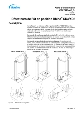 Nordson Rhino SD3/XD3 Container-in-Position Manuel du propriétaire