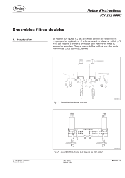 Nordson Filters, Dual, Assemblies Manuel du propriétaire