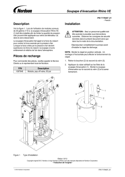 Nordson Rhino VE Pop-Off Valve Manuel du propriétaire