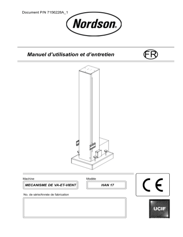 Nordson Reciprocator HAN Manuel du propriétaire | Fixfr