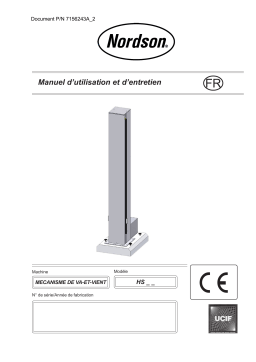 Nordson Reciprocator HS Manuel du propriétaire