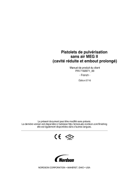 Nordson MEG® II Airless Spray Guns Manuel du propriétaire