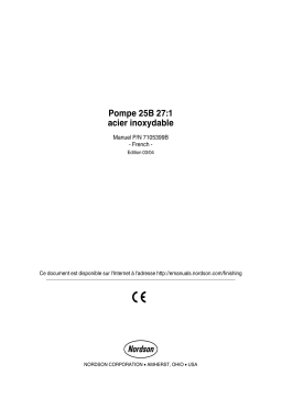 Nordson 25B 27:1 Stainless Steel Pump Manuel du propriétaire