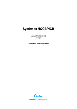 Nordson NQCB/NCB Booth Systems Manuel du propriétaire