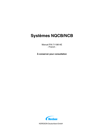 Nordson NQCB/NCB Booth Systems Manuel du propriétaire | Fixfr