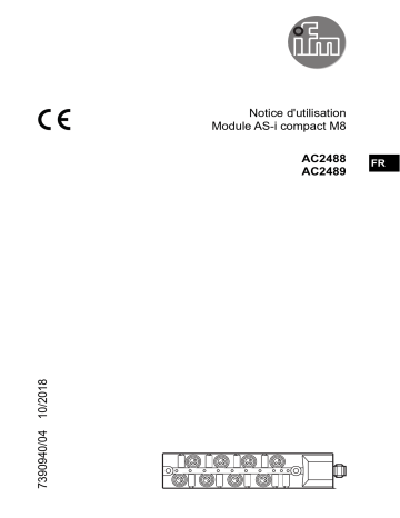 IFM AC2488 AS-Interface CompactLine module Mode d'emploi | Fixfr