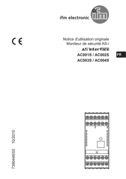 IFM AC004S AS-Interface safety monitor Mode d'emploi