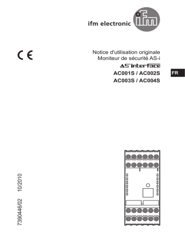 IFM AC004S AS-Interface safety monitor Mode d'emploi | Fixfr