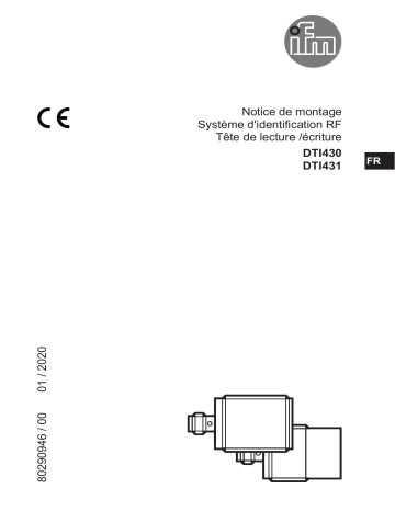 DTI430 | IFM DTI431 RFID read/write head HF Guide d'installation | Fixfr