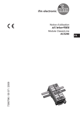 IFM AC5290 AS-Interface ClassicLine module Mode d'emploi